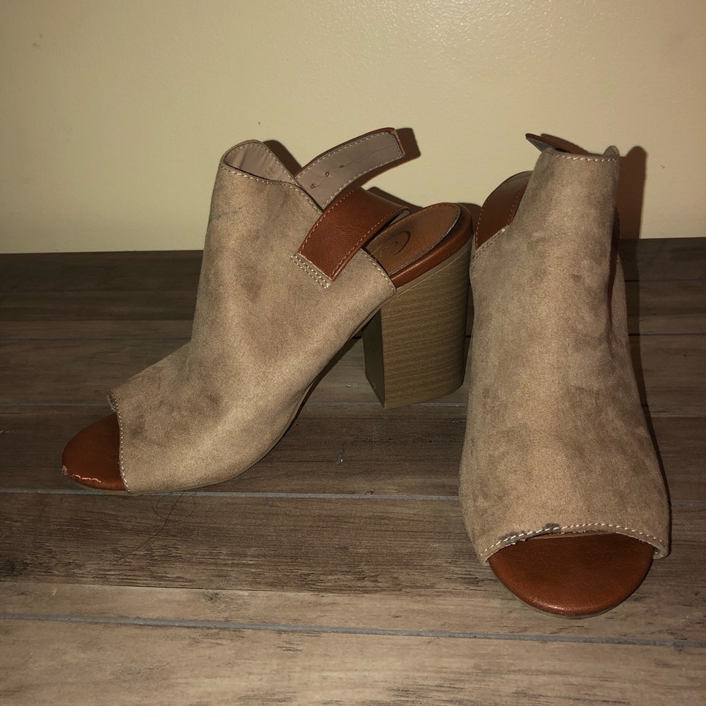 ankle booties with open toe